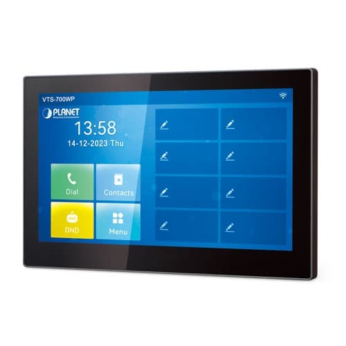 VTS-700WP — 7-inch SIP Indoor Touch Screen PoE Video Intercom with Built-in Wi-Fi