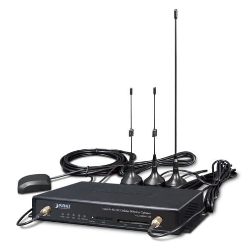 VCG-1500WG-LTE — Vehicle 4G LTE Cellular Wireless Gateway with 5-Port 10/100TX (1-SIM Card Slot, 802.11n, GPS, -25~65 degrees C), vista 2