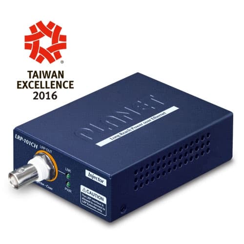 LRP-101C-KIT — 1-Port Long Reach PoE over coax Extender Kit (LRP-101CH + LRP-101CE), vista 5