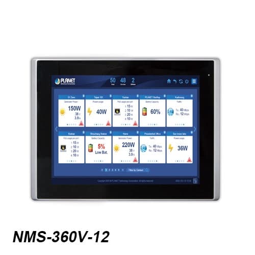 NMS-360V — Renewable Energy Management Controller with LCD Touch Screen, vista 2