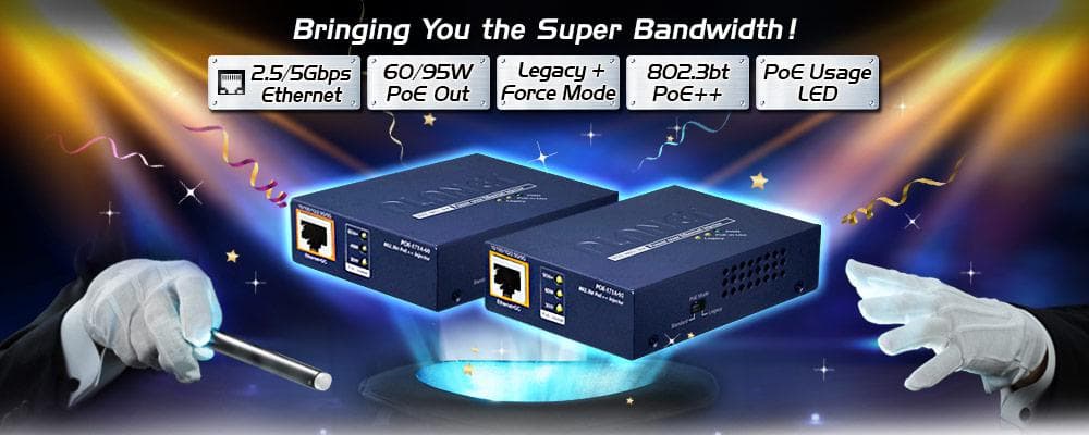 POE-171A-60 — Single-Port Multi-Gigabit 802.3bt PoE++ Injector (60 Watts), vista 6