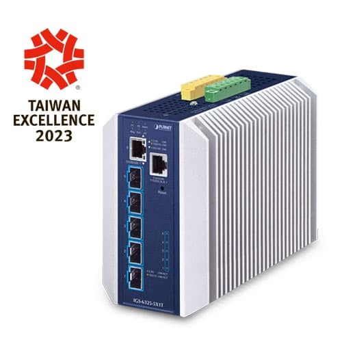 IGS-6325-5X1T — Industrial Layer 3 5-Port 10GBASE-X SFP+ + 1-Port 10GBASE-T Managed Ethernet Switch