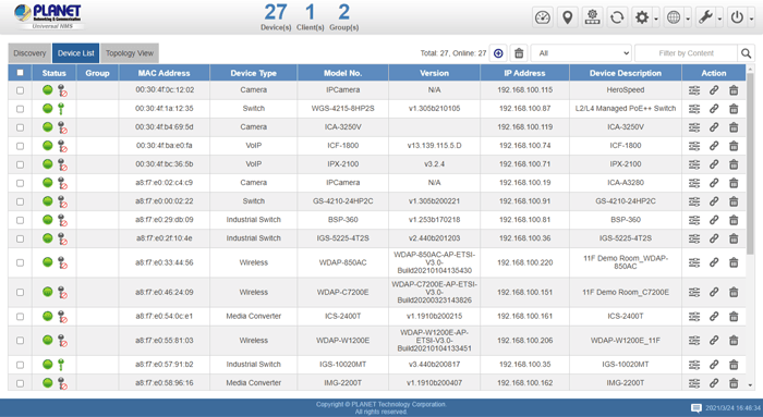 UNI-NMS / UNI-NMS-LITE — Universal Network Management System Software (LITE), vista 4
