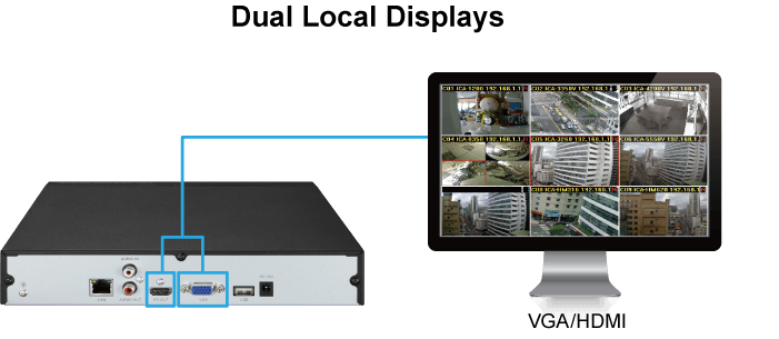 NVR-1600 — H.265+ 16-ch 4K Network Video Recorder, vista 6
