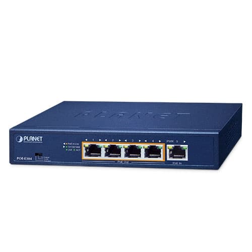 POE-E304 — 1-Port 802.3bt PoE++ to 4-Port 802.3af/at Gigabit PoE Extender