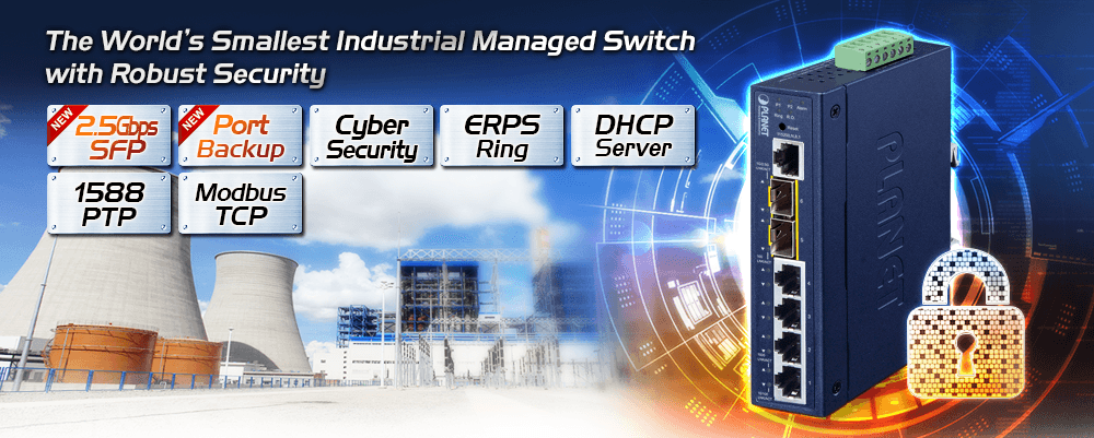 IGS-5225-4T2S — L2+ Industrial 4-Port 10/100/1000T + 2-Port 1G/2.5G SFP Managed Ethernet Switch, vista 4