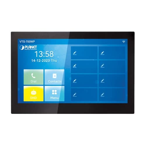 VTS-700WP — 7-inch SIP Indoor Touch Screen PoE Video Intercom with Built-in Wi-Fi, vista 2