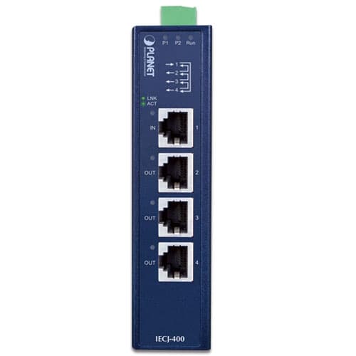 IECJ-400 — Industrial 4-Port EtherCAT Junction Slave, vista 2