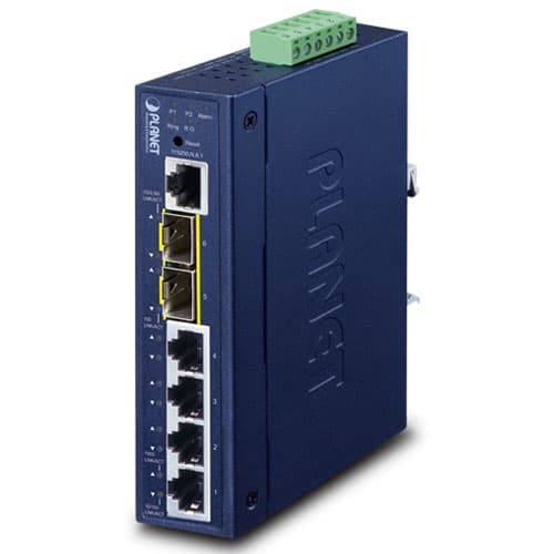 IGS-5225-4T2S — L2+ Industrial 4-Port 10/100/1000T + 2-Port 1G/2.5G SFP Managed Ethernet Switch