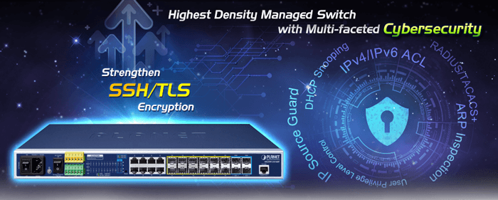 MGSW-24160F — L2+ 8-Port 10/100/1000T + 12-Port 100/1000X SFP + 4-Port 10G SFP+ Managed Metro Ethernet Switch, vista 5