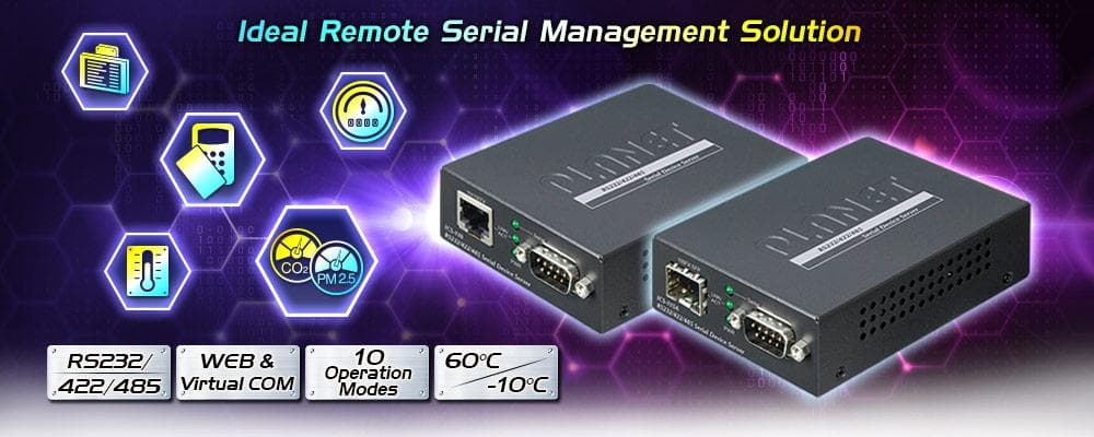 ICS-110 — RS232/RS422/RS485 Serial Device Server, vista 4