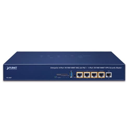 VR-300P — Enterprise 4-Port 10/100/1000T 802.3at PoE + 1-Port 10/100/1000T VPN Security Router, vista 2