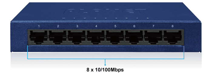 FSD-803 — 8-Port 10/100Mbps Fast Ethernet Switch, vista 5