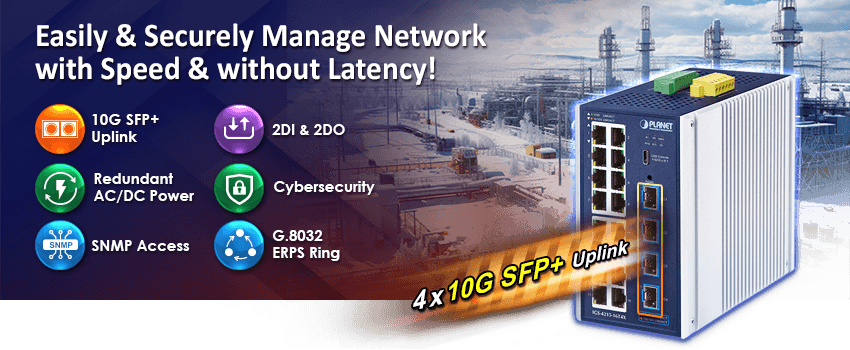IGS-4215-16T4X — Industrial L2+ 16-Port 10/100/1000T + 4-Port 10G SFP+ Managed Ethernet Switch, vista 4
