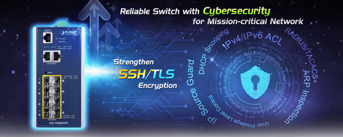IGS-10080MFT — Industrial 6-Port 100/1000X SFP + 2-Port 1G/2.5G SFP + 2-Port 10/100/1000T Managed Switch, vista 5