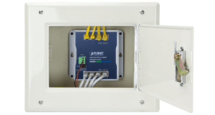 WGS-4215-8T — Industrial 8-Port 10/100/1000T Wall-mount Managed Switch (-40~75 degrees C), vista 9
