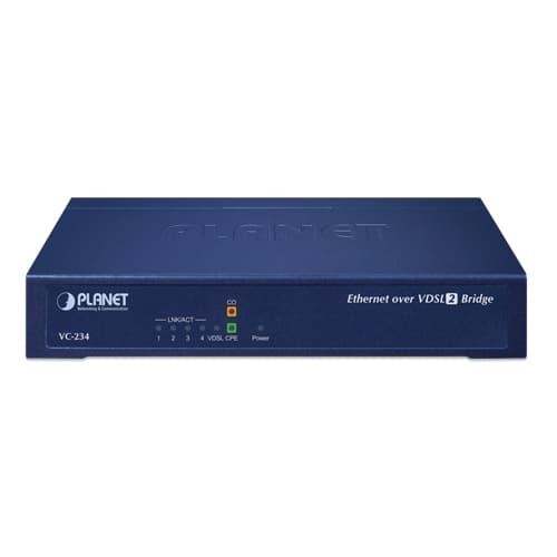 VC-234 — Ethernet over VDSL2 Bridge (4*RJ45, 1*VDSL2/RJ11, 1*Phone-30a), vista 2