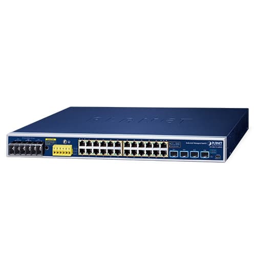 IGS-R4215-24P4X — Industrial L2+ 24-Port 10/100/1000T 802.3at PoE + 4-Port 10G SFP+ Managed Ethernet Switch