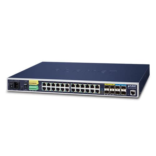 IGS-6325-20T4C4X — Industrial L3 20-Port 10/100/1000T + 4-Port Gigabit TP/SFP + 4-Port 10G SFP+ Managed Ethernet Switch