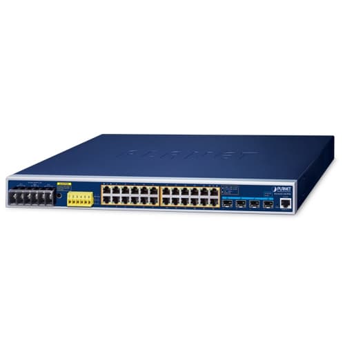 IGS-6325-24UP4X — Industrial L3 24-Port 10/100/1000T 802.3bt PoE + 4-Port 10G SFP+ Managed Ethernet Switch