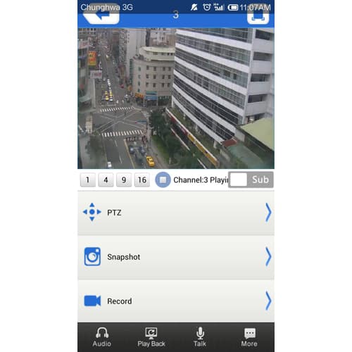 aHDVR — HDVR Viewer for Android Mobile Devices, vista 5