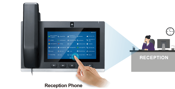 ICF-2000 — 7” Smart Media Android SIP Conference Phone with Full HD Camera and Touch Screen, vista 12