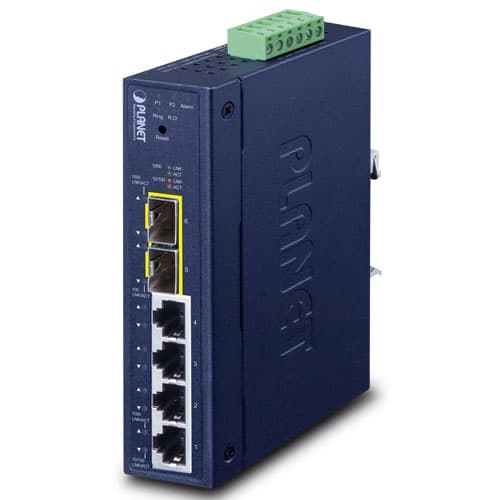 IGS-4215-4T2S — Industrial L2/L4 4-Port 10/100/1000T + 2-Port 100/1000X SFP Managed Switch