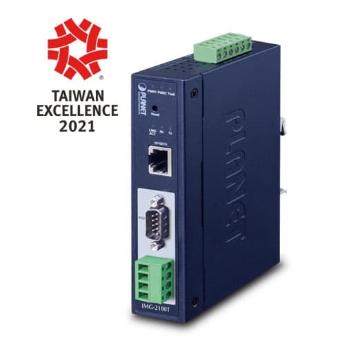 IMG-2100T — Industrial 1-port RS232/422/485 Modbus Gateway