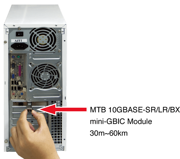 MTB-Series Module — 10GBASE-LR/SR/BX/T Modules, vista 5