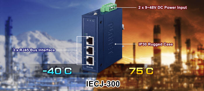IECJ-300 — Industrial 3-Port EtherCAT Junction Slave, vista 7