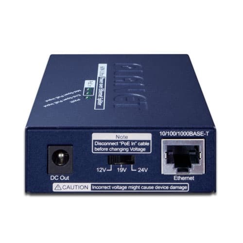 POE-171S — Single-Port 10/100/1000Mbps Ultra PoE Splitter (12V/19V/24V), vista 4