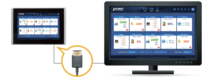 NMS-360V — Renewable Energy Management Controller with LCD Touch Screen, vista 17