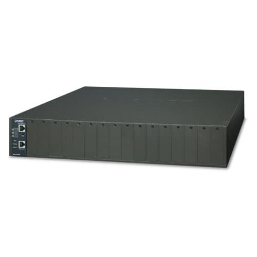 MC-1610MR / MC-1610MR48 — 16-Slot Managed Media Converter Chassis with Redundant Power Supply System, vista 4
