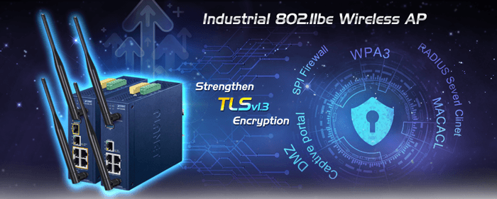IAP-3600BE — Industrial Dual Band 802.11be 3600Mbps Wireless Access Point with 5 10/100/1000T LAN Ports, vista 14
