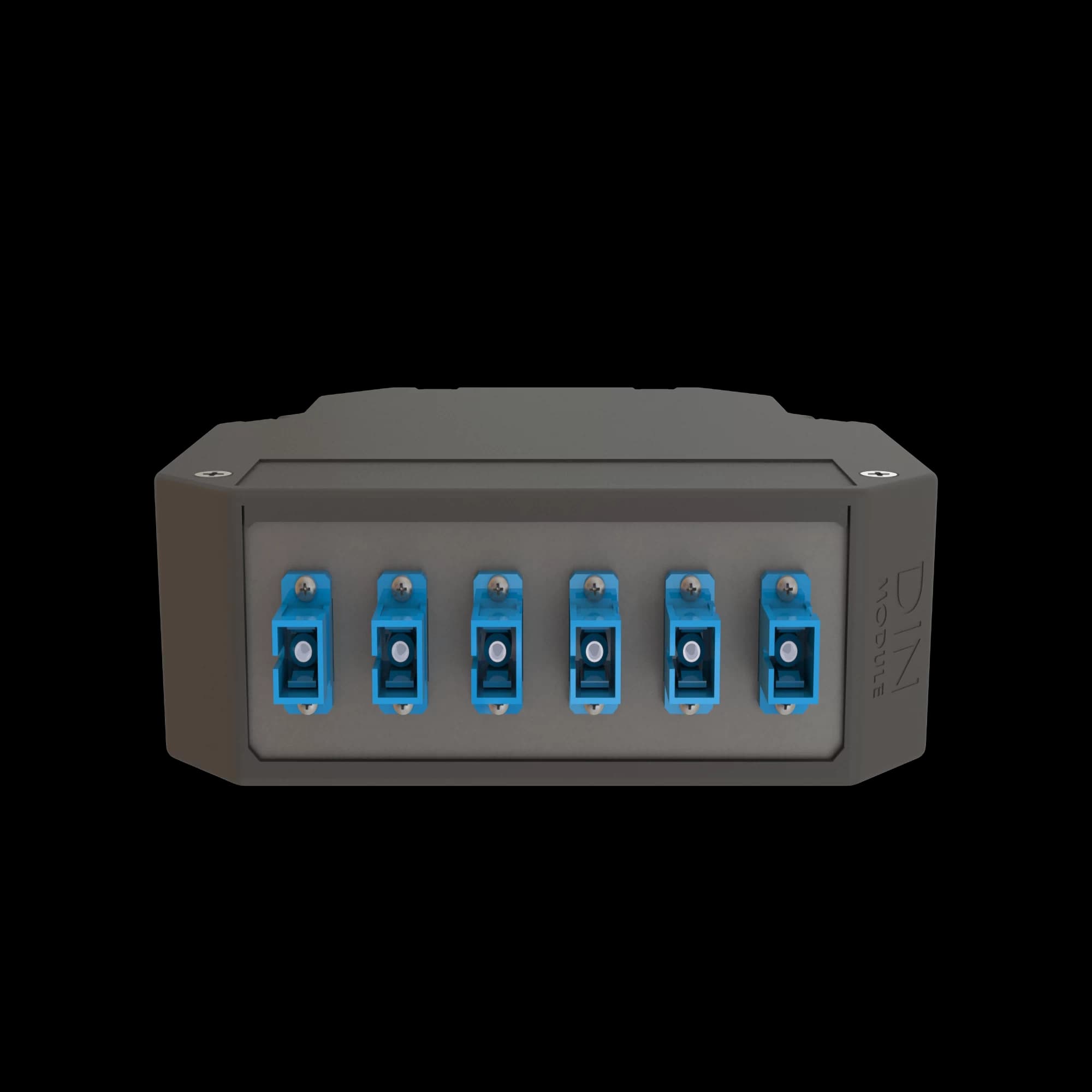 DIN Rail Termination Box | 6 SC Simplex | DP8, vista 2