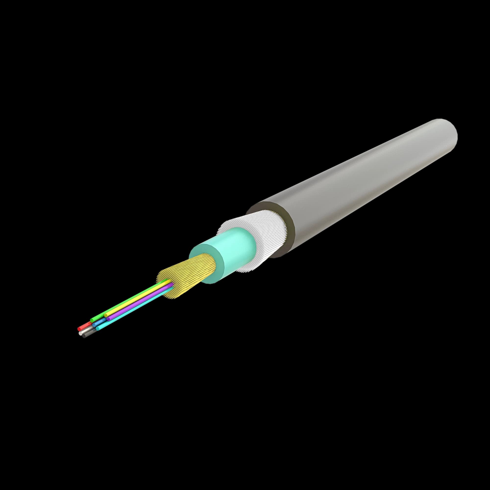 Ruggedized Distribution Cable 4.8mm | U-B3Q(ZN-GY)H 1x8 | 1000 meters, vista 3