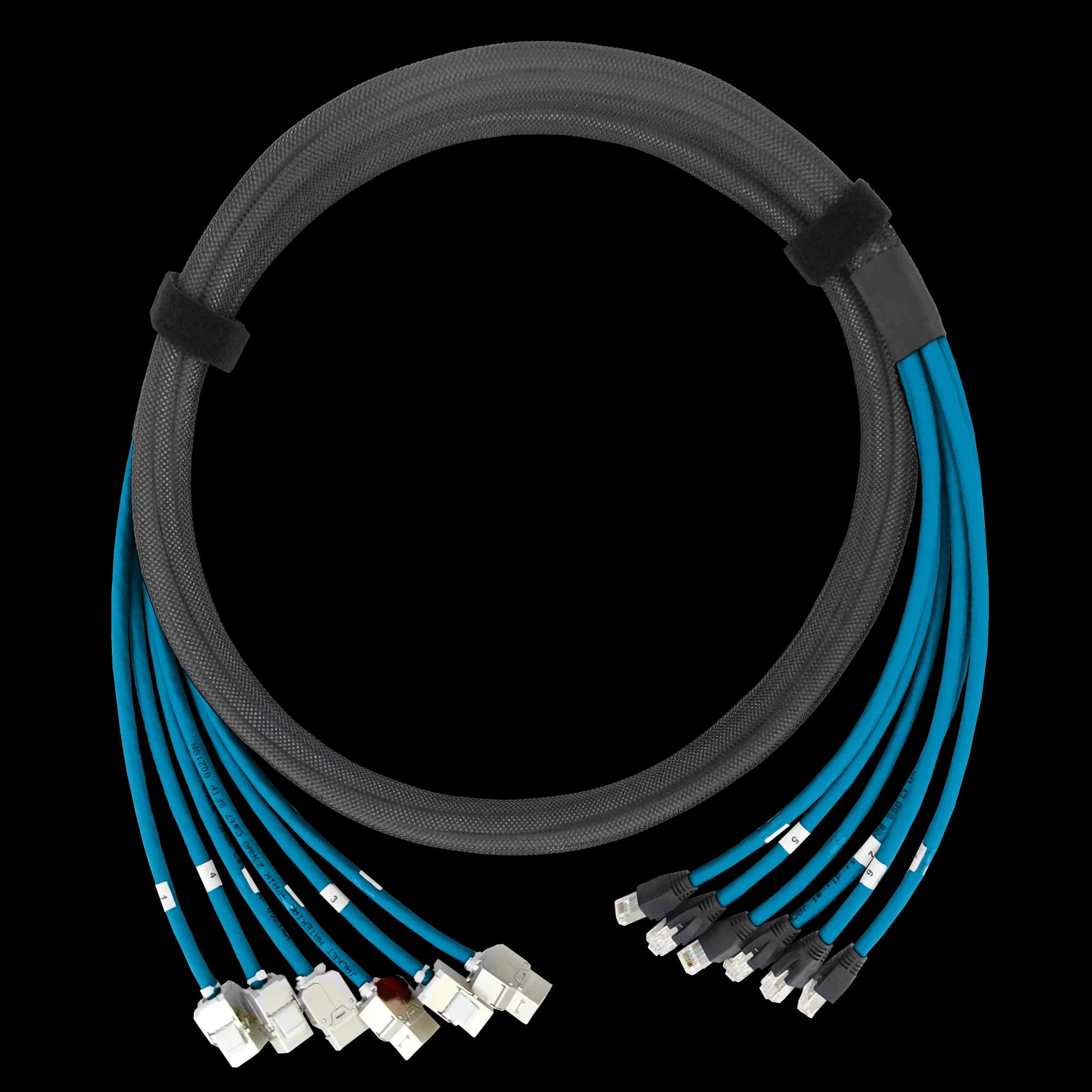 CAT6A SFTP Pre-Terminated 6x Trunk Copper Cables, vista 5