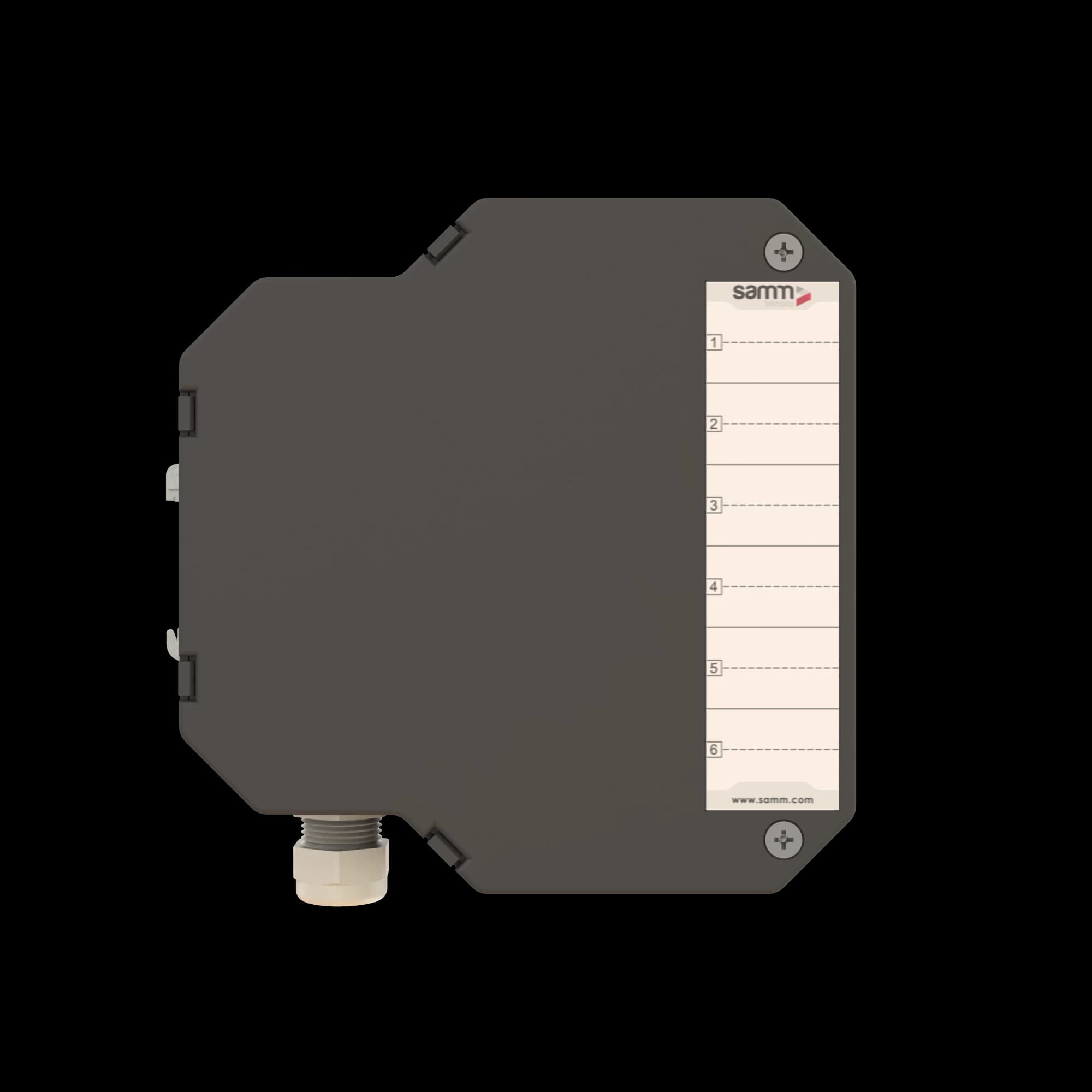 DIN Rail Termination Box | Straight | DP8 Empty (LC/DX SC/SX), vista 4
