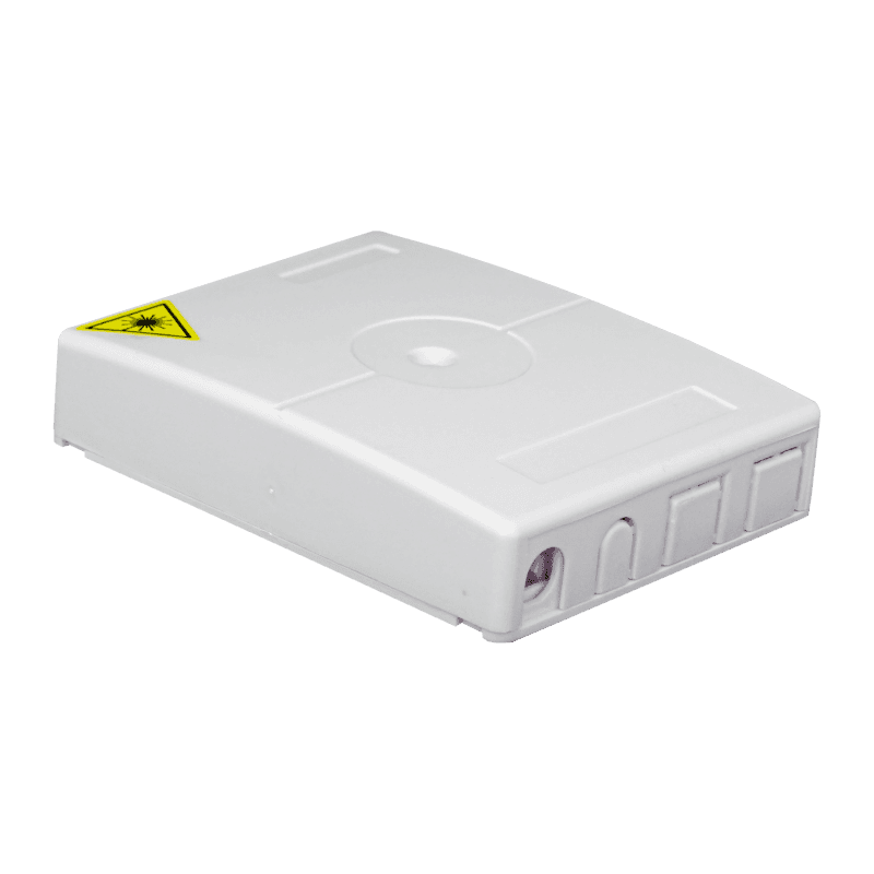 Indoor Termination Box | 2 Patch 4 Fibers 2 Ports | Compact Vertical Design, vista 3