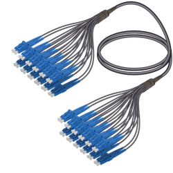 LC/UPC-LC/UPC | 24 Fibers Universal Fanout | Single Mode G657.A2 | 4.8/1.8mm, vista 2