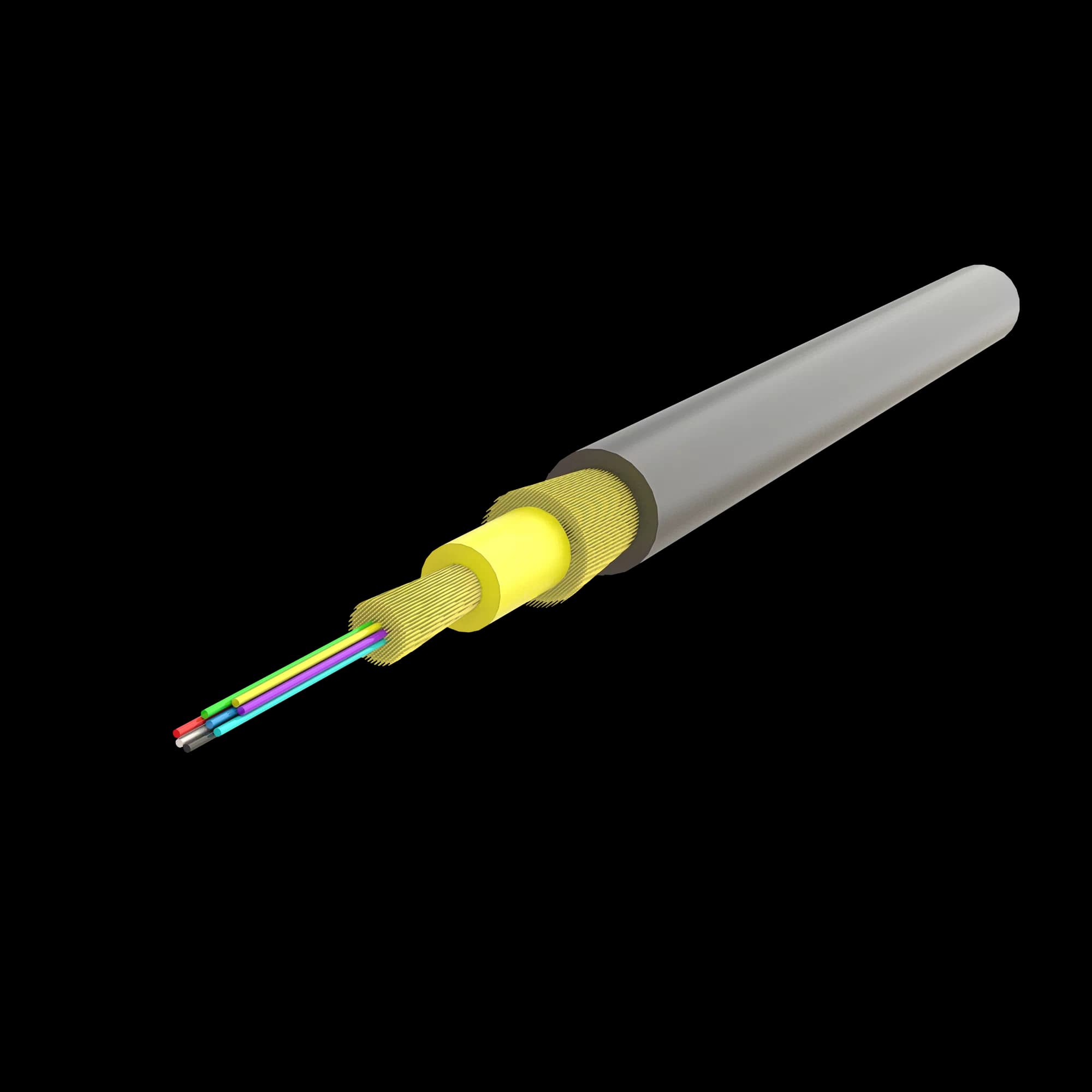 Ruggedized Distribution Cable 4.8mm | U-B3Q(ZN-AY)H 1x8 | 1000 meters