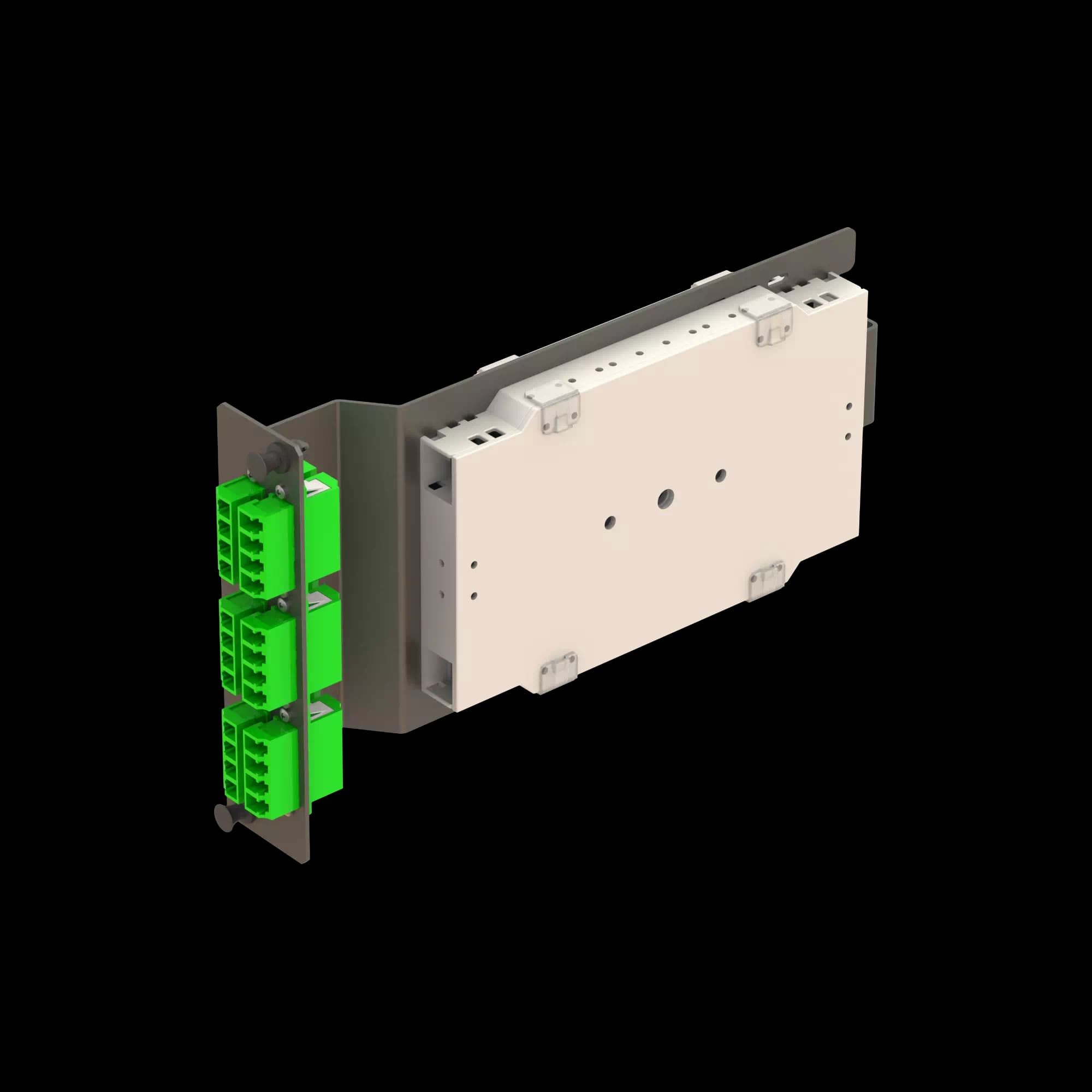 6x LC Quad Sub-rack Splice Module **Pigtails are sold separately., vista 4