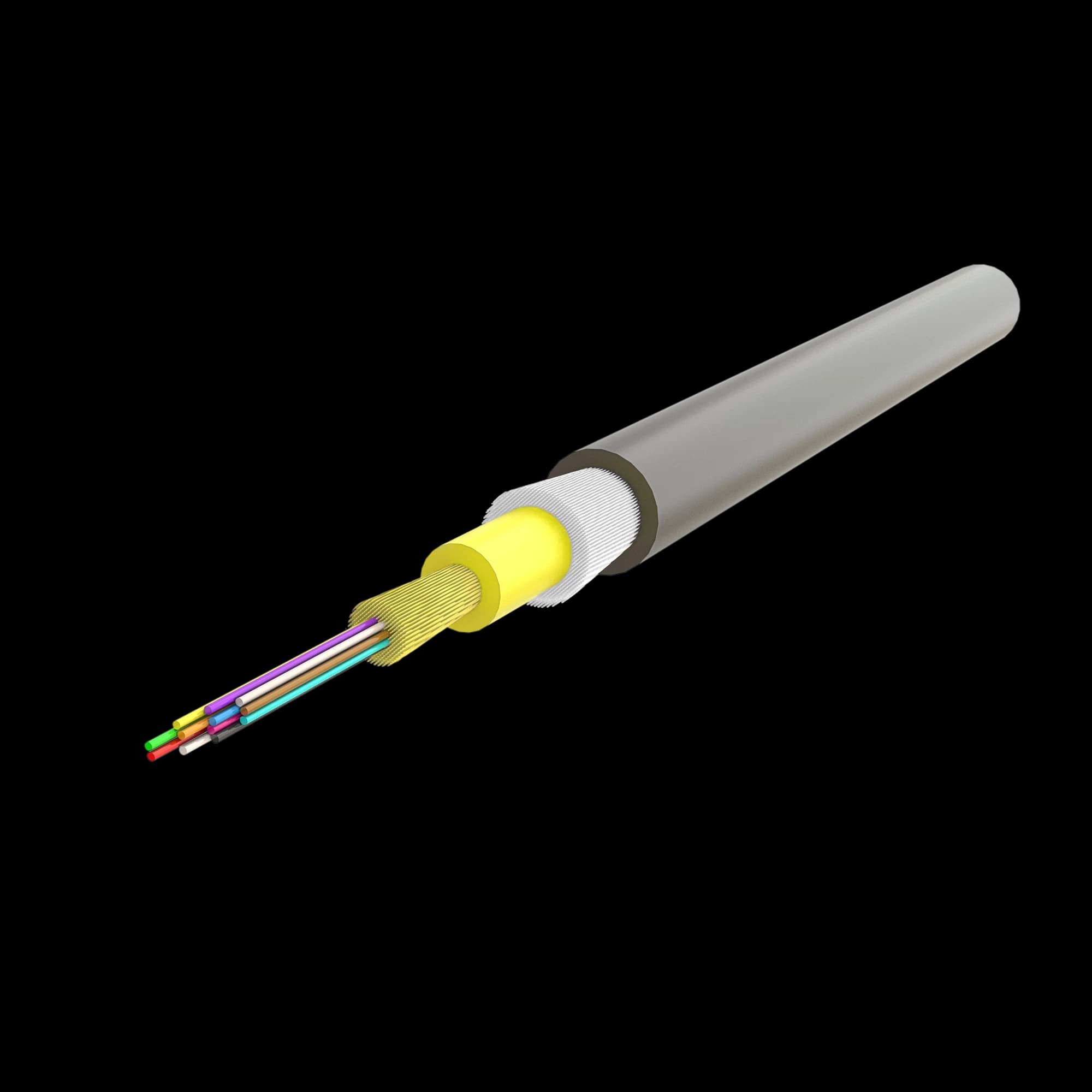 Ruggedized Distribution Cable 4.8mm | U-B3Q(ZN-GY)H 1x24 | 1000 meters