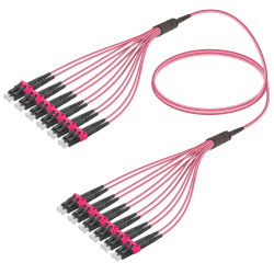 LC/UPC-LC/UPC | 12 Fibers Fanout | Multi Mode G651.OM4 | 3.0/1.8mm, vista 2
