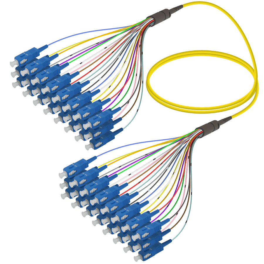 SC/UPC-SC/UPC | 24 Fibers Fanout | Single Mode G657.A2 | 3.0/0.9mm