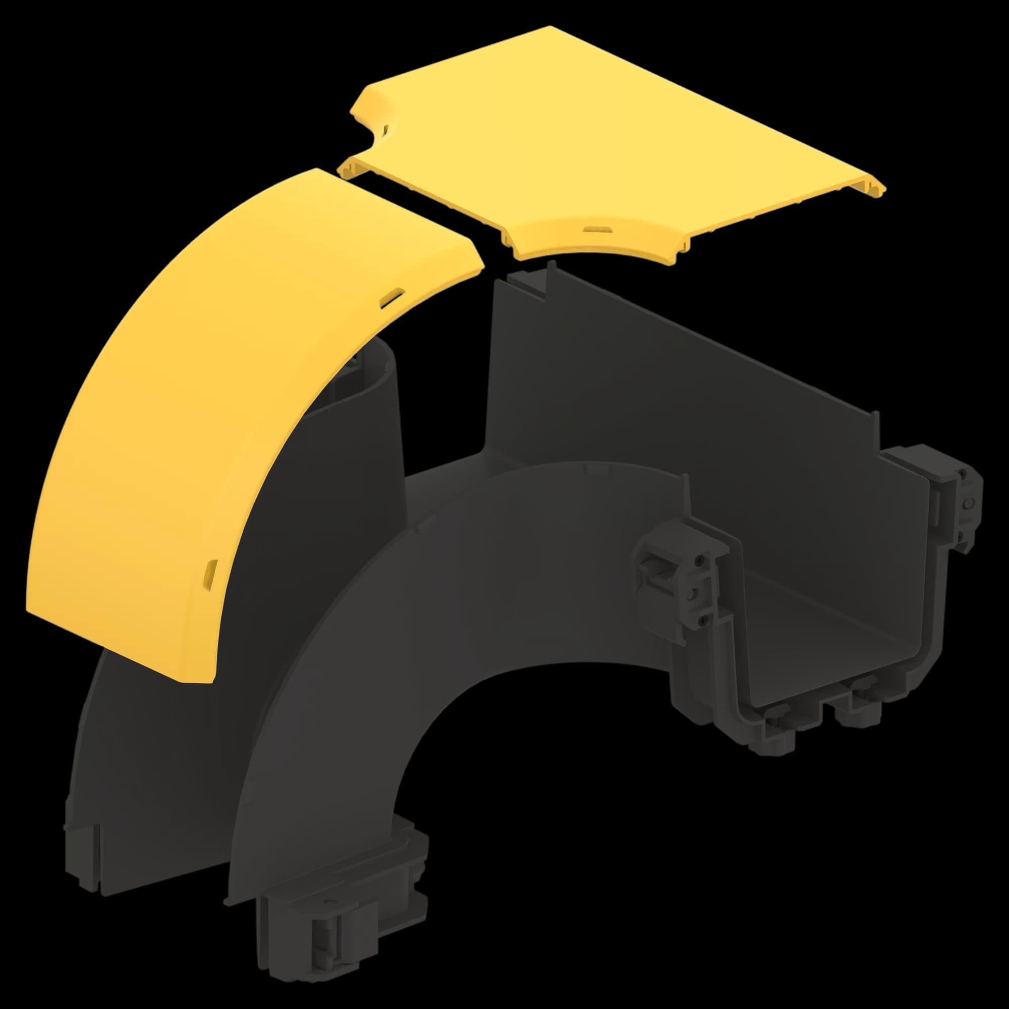 FDS_100mm Vertical Offset Drop Cover Set, vista 3
