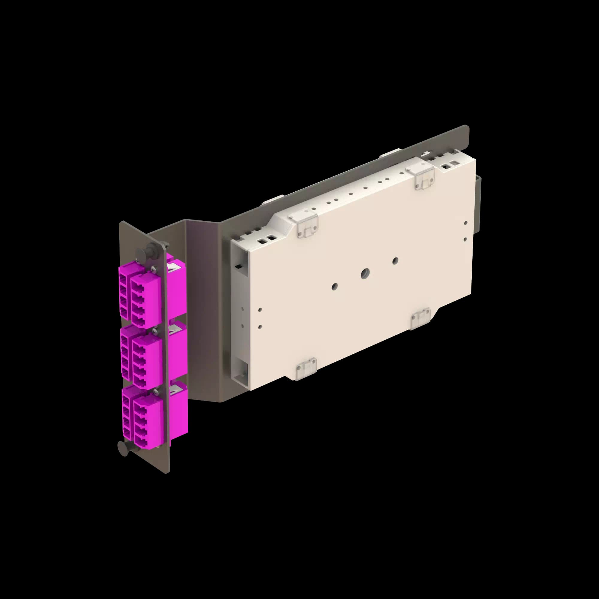 6x LC Quad Sub-rack Splice Module **Pigtails are sold separately., vista 6