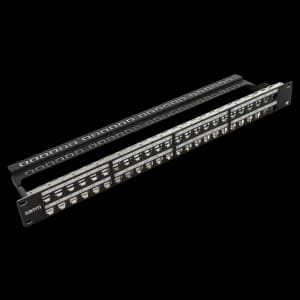 Empty Modular Straight HD Patch Panel | 1U CAT-6A | 48 Ports, vista 7