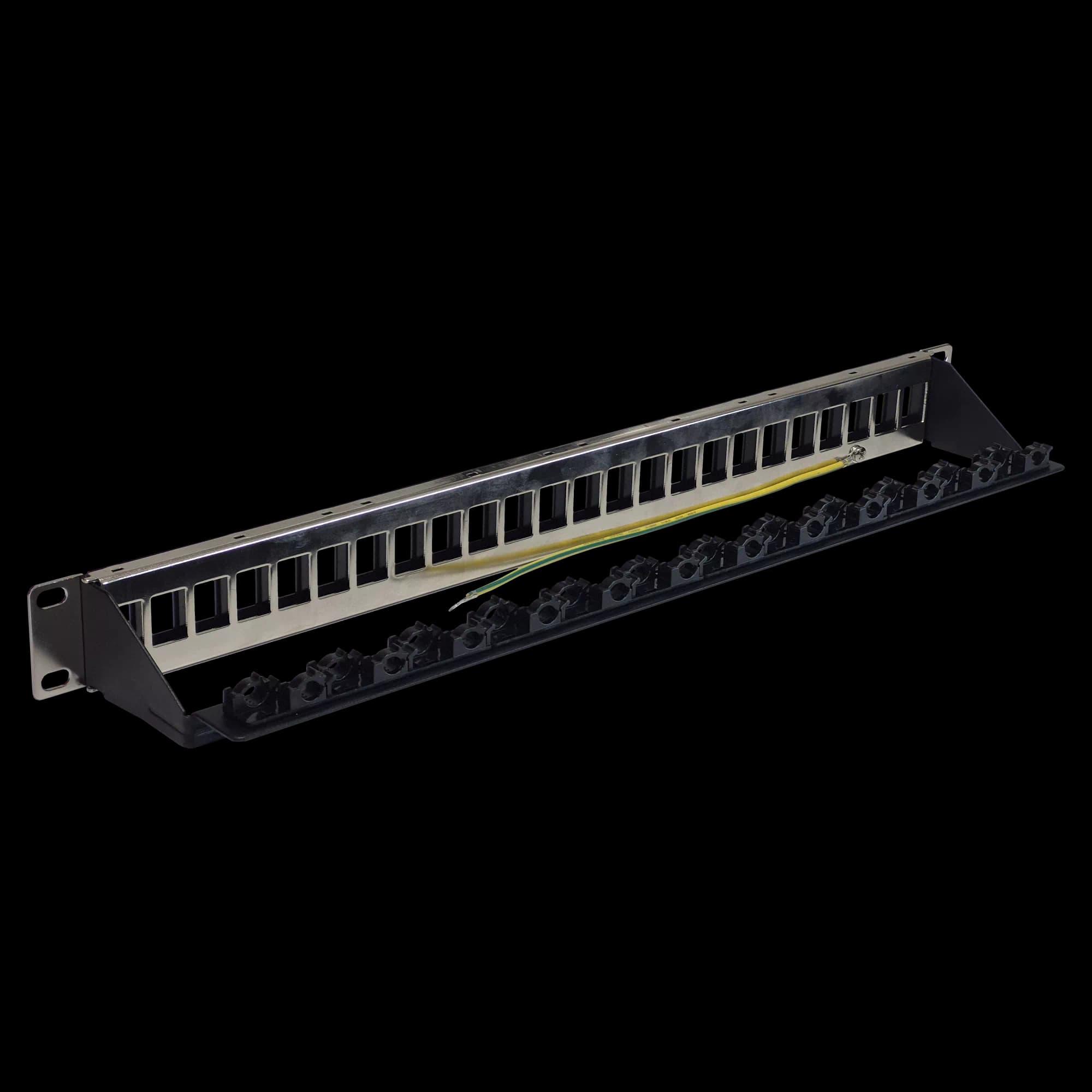 PANEL-1U-SHLD-UNL-STR-24P with SCM, vista 2