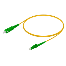 SC/APC-LC/APC | Single Mode G657.A2 Simplex Patch Cord | 2.0mm, vista 2
